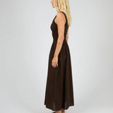 ALL ABOUT EVE - ESSENTIAL MAXI DRESS - BROWN