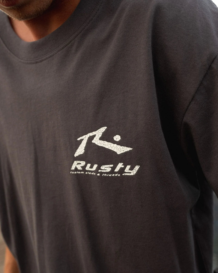 RUSTY T-SHIRT - BLAZE  / COAL
