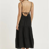 AMUSE DRESS - CHECK ME OUT WOVEN MIDI DRESS