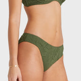 AQUA BLU BIKINI BOTTOM - OLIVE CHARLIZE CLASSIC PANT / GREEN