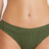 AQUA BLU BIKINI BOTTOM - OLIVE CHARLIZE CLASSIC PANT / GREEN