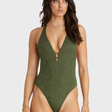 AQUA BLU ONE PIECE - OLIVE SIENNA ONE PIECE / GREEN