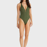 AQUA BLU ONE PIECE - OLIVE SIENNA ONE PIECE / GREEN