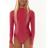 SISSTR  ONEPIECE - SOLID RIDING RASHGUARD / LYCHEE