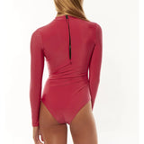 SISSTR  ONEPIECE - SOLID RIDING RASHGUARD / LYCHEE