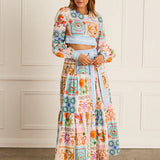 HEAVAN SKIRT - TIA MAXI SKIRT / MULTI