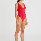 HEAVEN SWIM ONE PIECE - ROSE COCO / RED