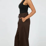 ALL ABOUT EVE - ESSENTIAL PANT - BROWN