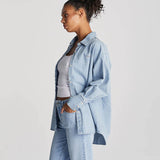 LEE OVERSIZED SHIRT-90S DENIM