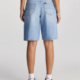 LEE DENIM SHORTS - LOW SLOUCH JORT CRYSTAL BLUE