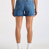 LEE DENIM SHORT - HIGH MOM BLUE STONE
