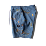 VISSLA BOARDSHORTS - SOREN WAVY WEST 17.5" BOARDSHORTS / TIDAL BLUE