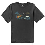 VISSLA TEE - SOREN WAVY WEST ORGANIC BLEND / NAVY