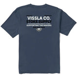VISSLA T-SHIRT - STOKE SUPPLY / NAVY