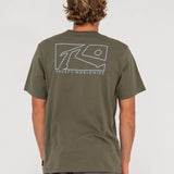 RUSTY TEE - BOXED OUT TEE / RIFLE GREEN