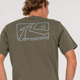 RUSTY TEE - BOXED OUT TEE / RIFLE GREEN