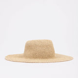 RUSTY HAT - ROMANCE STRAW HAT / CHOCOLATE