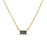 MIDSUMMER STAR NECKLASS - LUMAN BAGUETTE LONDON BLUE GOLD