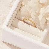 MIDSUMMER RING - ROPE RING / GOLD