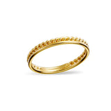 MIDSUMMER RING - ROPE RING / GOLD