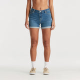 RIDERS SHORTS - MID THIGH SHORT / BLUE CHARM