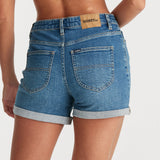 RIDERS SHORTS - MID THIGH SHORT / BLUE CHARM