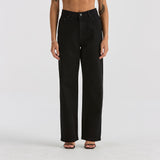 RIDERS JEANS - HI WIDE / WASHED BLACK