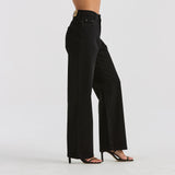 RIDERS JEANS - HI WIDE / WASHED BLACK