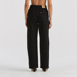 RIDERS JEANS - HI WIDE / WASHED BLACK