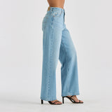 RIDERS JEANS - HI WIDE / FADED BLUE