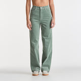 RIDERS JEANS - HI WIDE / MOSS GREEN