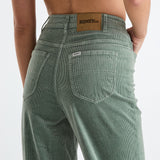 RIDERS JEANS - HI WIDE / MOSS GREEN