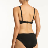 SEA LEVEL BIKINI - ESSENTIALS MID BIKINI PANT / BLACK