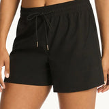 SEA LEVEL SHORT - ESSENTIALS MID LENGTH BOARDSHORT / BLACK