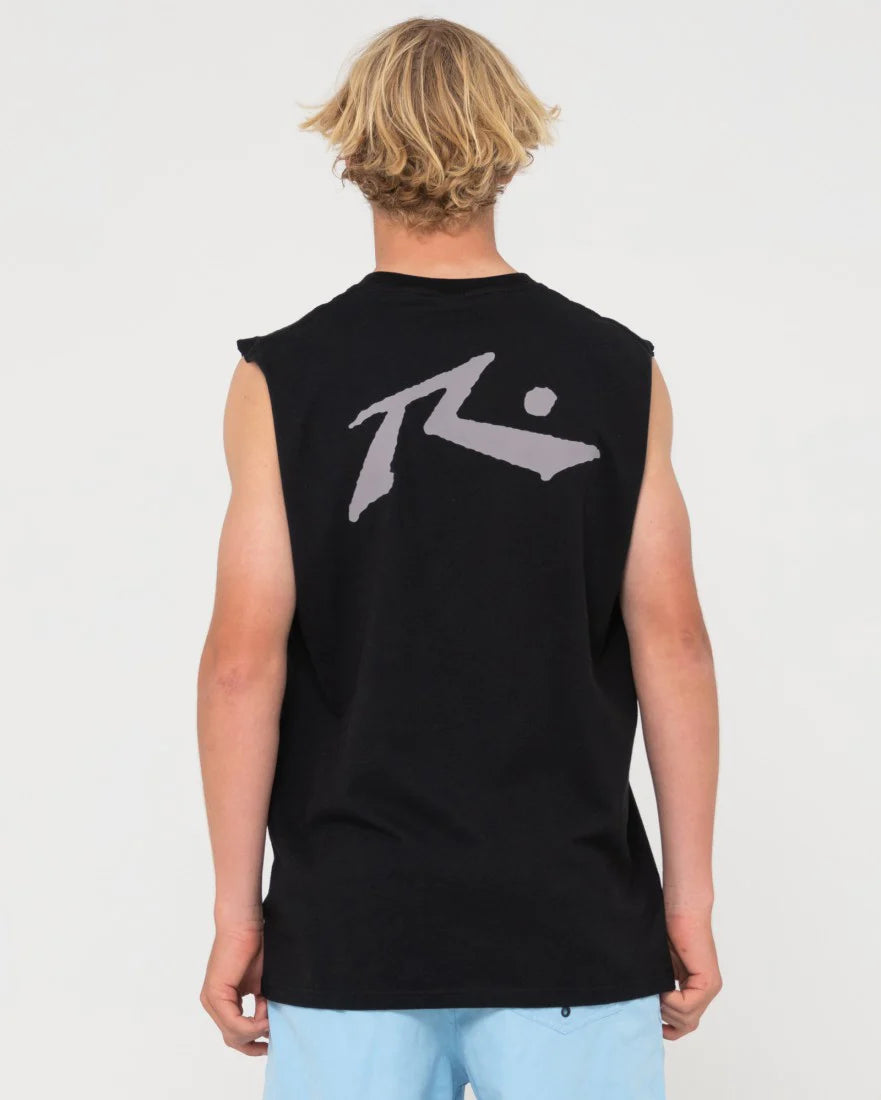 RUSTY MUSCLE TEE - COMPETITION MUSCLE TEE / BLACK