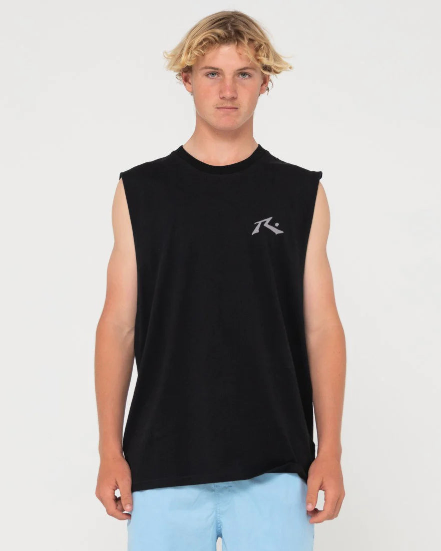 RUSTY MUSCLE TEE - COMPETITION MUSCLE TEE / BLACK