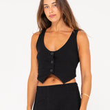 RUSTY VEST - SICILY VEST / BLACK