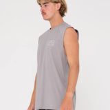 RUSTY MUSCLE TEE - BOXED OUT / FROST GREY