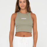 RUSTY TANK TOP - CONTRAST RUSTY TANK / FADED PISTACHIO