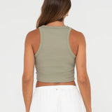 RUSTY TANK TOP - CONTRAST RUSTY TANK / FADED PISTACHIO