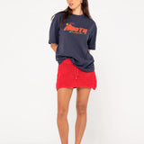 RUSTY T-SHIRT - GIRLS SURF OVERSIZE SHORT SLEEVE TEE