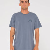 RUSTY TEE - COMP WASH / CHINA BLUE