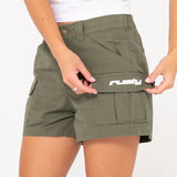 RUSTY CARGO SHORT - CADE LOW RISE RIPSTOP CARGO SHORT / ARMY