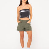 RUSTY CARGO SHORT - CADE LOW RISE RIPSTOP CARGO SHORT / ARMY