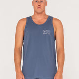 RUSTY - BOEXED OUT TANK - CHINA BLUE