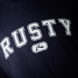 RUSTY T-SHIRT - ALL SAINT COLLEGIATE OG OVERSIZED / NAVY BLUE