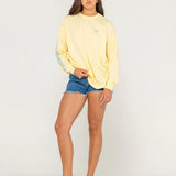 RUSTY - PLAY IT SAFE L/S TEE - PALE BANANA
