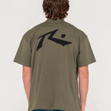 RUSTY - COMPETITION SHORT SLEEVE TEE - SAVANNA