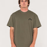 RUSTY - COMPETITION SHORT SLEEVE TEE - SAVANNA