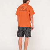 RUSTY - BOXED OUT SHORT SLEEVE TEE - BURNT ORANGE
